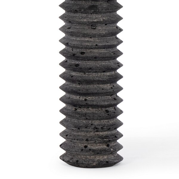 Noir Column Travertine Lamp
